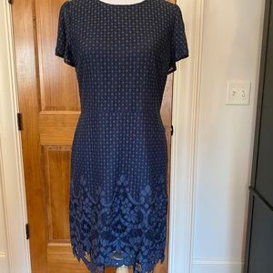 Loft Sheath Navy size 8